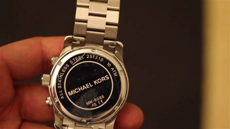 remove michael kors watch back|michael kors back of watch.